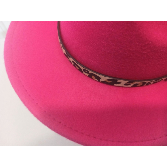Adjustable Jazz Style Fedora Hat In Pink - Picture 7 of 9